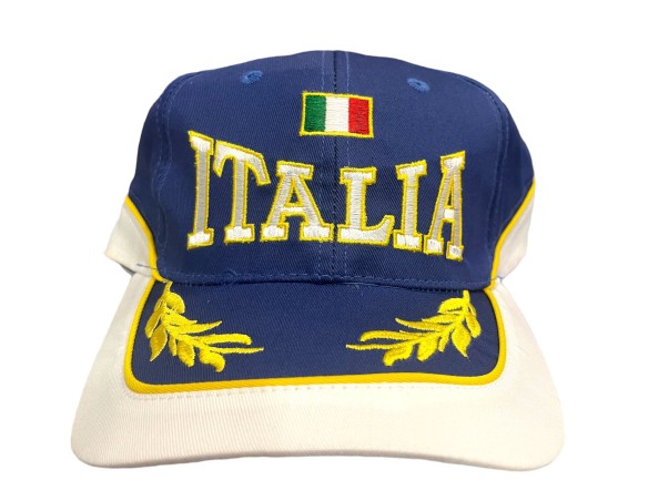 CAPPELLO ITALIA CON VISIERA AZZURRO NON UFFICIALE