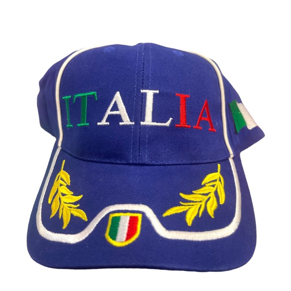 CAPPELLO ITALIA CON VISIERA AZZURRO NON UFFICIALE