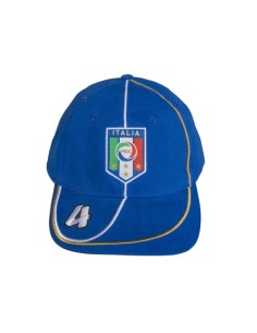 CAPPELLO ITALIA CON VISIERA AZZURRO UFFICIALE F.I.G.C