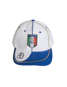 CAPPELLO ITALIA CON VISIERA BIANCO UFFICIALE F.I.G.C