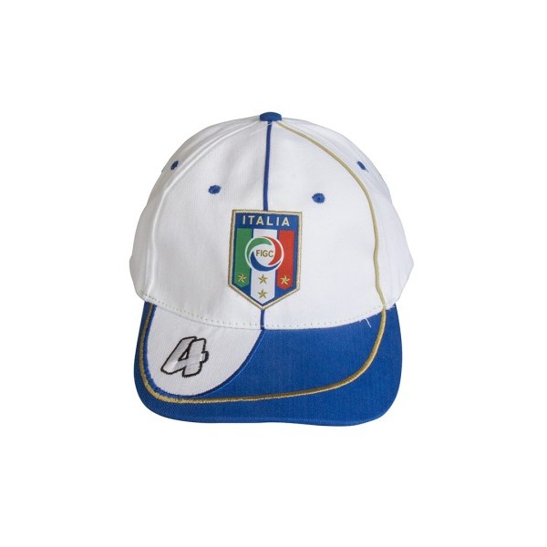 CAPPELLO ITALIA CON VISIERA BIANCO UFFICIALE...