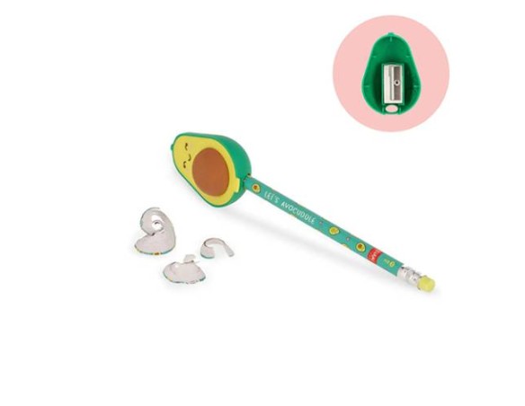 Legami ! Temperamatite con gomma - Let's Avocuddle avocado