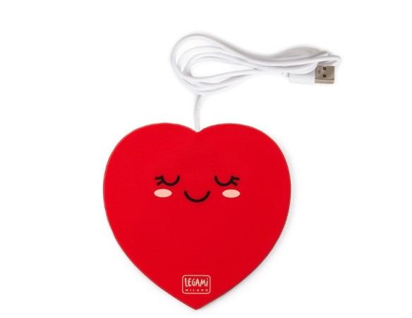 Legami - Scalda Tazza Usb, Mantiene le Bevande calde, Ideale per Tazze e Bicchieri con Fondo Piatto, Ingresso USB, Tema Warm it