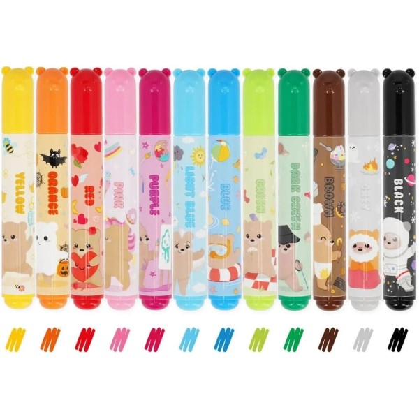 Legami - Set di 12 pennarelli - Teddy Friends
