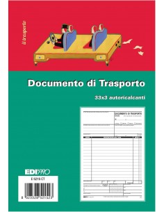 EDIPRO - E5215CT - Blocco documento di trasporto 33x3...