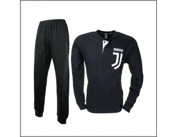 Pigiama uomo F.C. Juventus in cotone ufficiale JU14090 - Nero V874