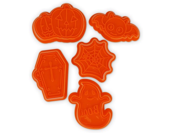 Legami - Formine Tagliabiscotti Halloween, Cookie Cutters, 5 Forme, Adatte anche ai Bambini, Lavabili in Lavastoviglie