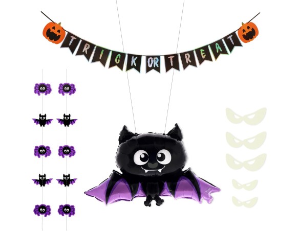 Legami- Set Decorazione Porta, HAL0001 Set di decorazioni per porte di Halloween - Dolcetto o scherzetto