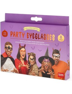 Legami - Set di 8 Occhiali Halloween in Carta, 8 Diverse... 2