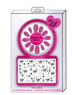 Gemme per viso e unghie nail set heart tri coastal bianco