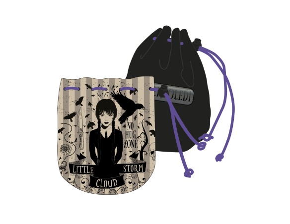 Portaspiccioli sacchetto coin purse Mercoledì mercoledi' wednesday netflix