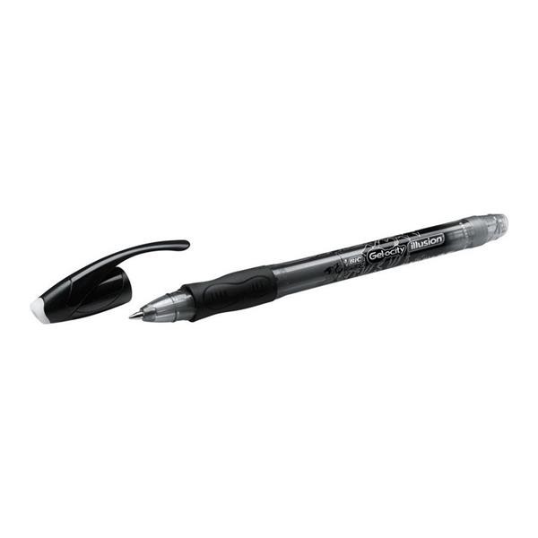BIRO BIC GELOCITY ILLUSION NERA CANCELLABILE