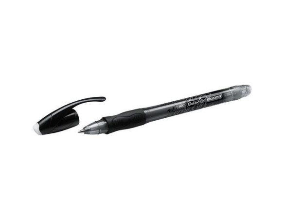 BIRO BIC GELOCITY ILLUSION NERA CANCELLABILE