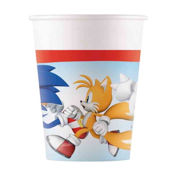 Bicchiere bicchieri carta Sonic "The Hedgehog"...