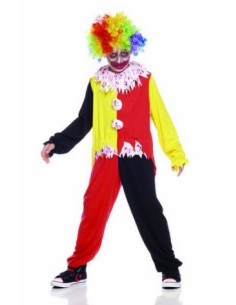 Costume Clown Horror Halloween Pagliaccio Cattivo bambino...