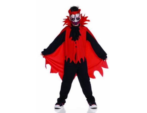 Costume Devil Horror Halloween Diavolo Cattivo bambino bimbo dalla 5 alla 11 anni