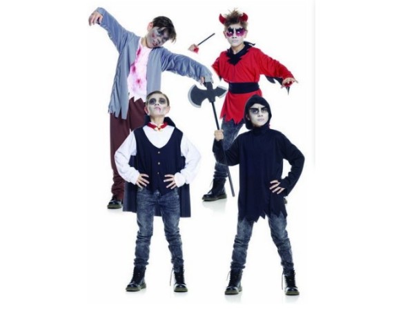 Halloween | Costume Piccolo Zombie, Piccolo Vampiro, Boia, Piccolo Diavolo Horror Halloween Cattivo bambino bimbo dalla 5 alla 