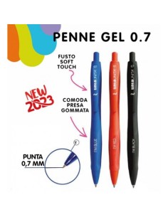 PENNA SFERA GEL IM TINTA UNITA MM. 0,7 (COLORE ROSSO BLU...