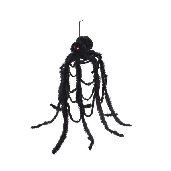 Ragno in tessuto appendibile 100cm Halloween