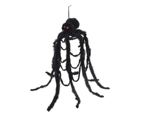 Ragno in tessuto appendibile 100cm Halloween