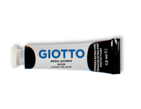 Tempera giotto 7,5 ml n.24 NERO AVORIO c.u.