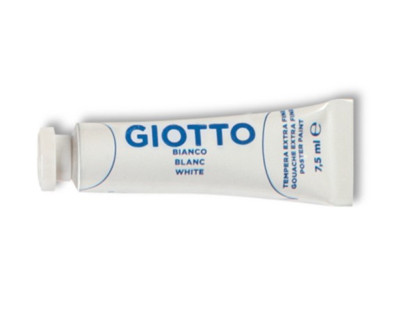 Tempera giotto 7,5 ml n.01 BIANCO c.u.