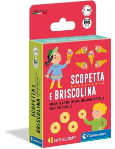 Clementoni - 16633 - Scopetta e briscolina - mazzo di...