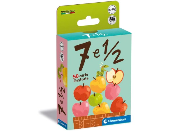Clementoni- 7 e Mezzo-Carte 6 Anni, Gioco da Tavolo Bambini, 2-5 Giocatori-Made in Italy, Colore Italiano, 16771