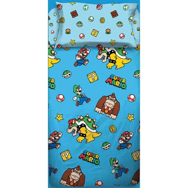 Set Lenzuolo Completo Letto Puro Cotone Super...