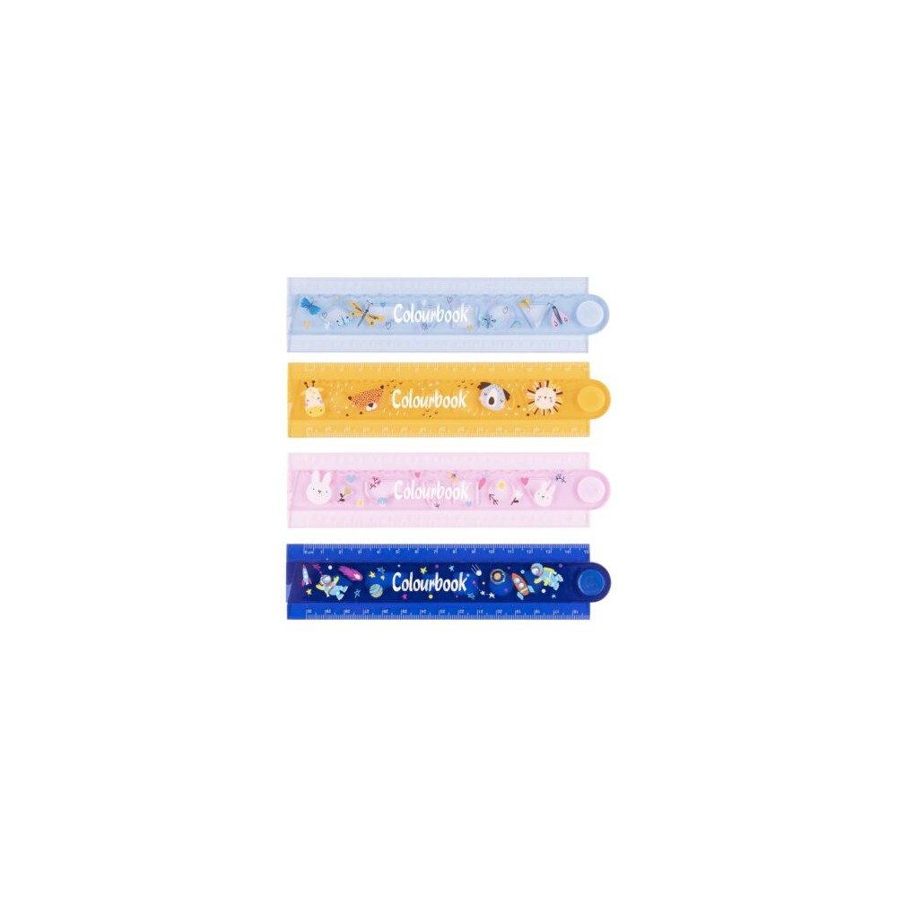 Righello Study Infrangibile Da 30 Cm - Colori Assortiti, Resistente E Pratico Per Scuola E Ufficio
