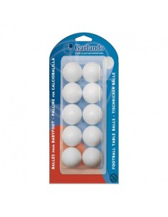 BLISTER 10 PALLINE BIANCHE BILIARDINO CALCIOBALILLA