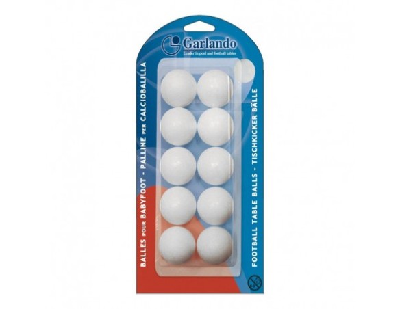 BLISTER 10 PALLINE BIANCHE BILIARDINO CALCIOBALILLA