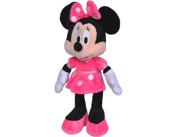 Disney Peluche Minnie, 6315870227, con Abito Rosa, Cm 25, + 0 Mes