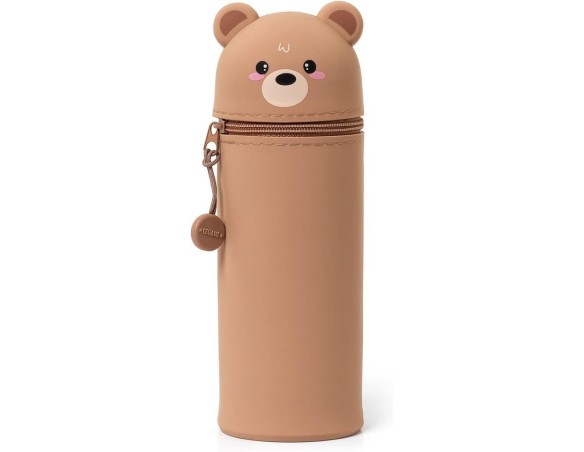 Legami Kawaii - Astuccio 2 in 1 in Morbido Silicone, Teddy Bear Orso orsacchiotto