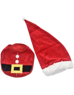 Confezione regalo babbo natale set 2pz cappellino e...