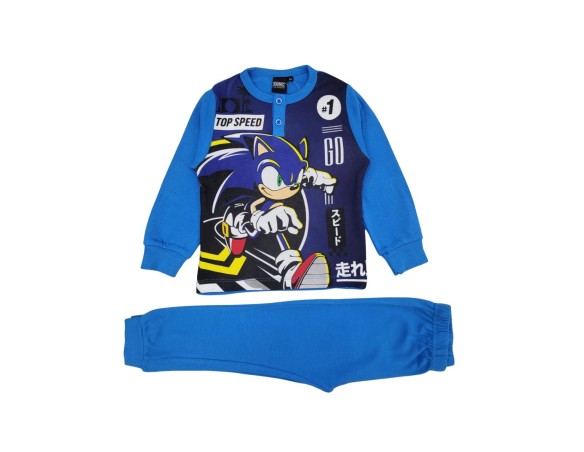 Sonic | PIGIAMA Sonic - Pigiama due pezzi bambino, Caldo cotone,( 2183 ) 3 anni unica taglia