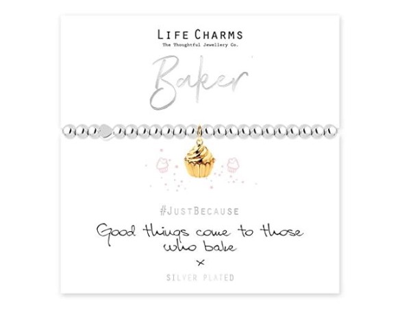 LIFE CHARMS Ciondoli della vita: Baker – BRACCIALE IN ARGENTO CON CONFEZIONE REGALO