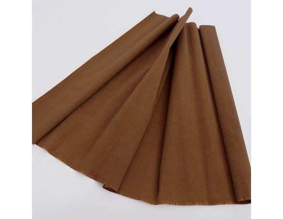 CARTA CRESPA MARRONE testa di moro 40G 0,5X2,5M
