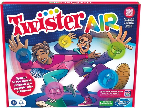 Gioco Twister Air, gioco Twister con app per realtà aumentata, si collega a dispositivi smart, giochi attivi per feste, dagli 8