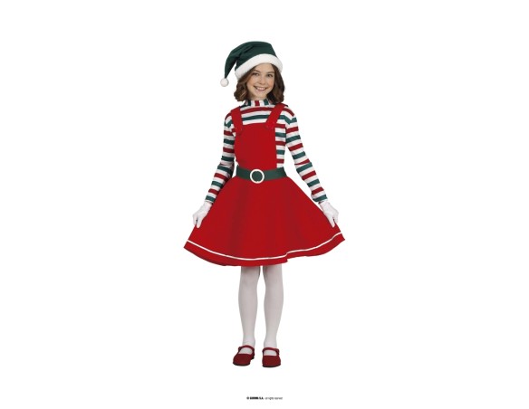 Natale | Costume da gnomo elfo da bambina
