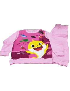 PIGIAMA LUNGO CALDO COTONE BABY SHARK bambina 0015