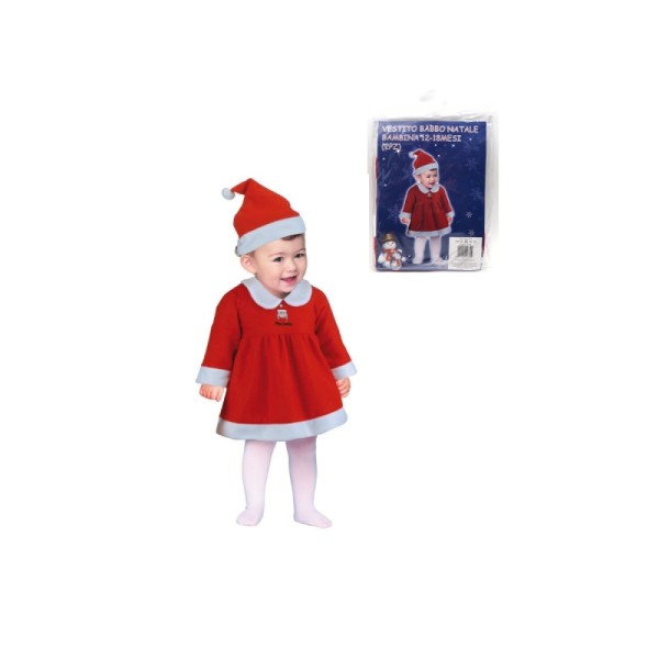 VESTITO BABBO NATALE 12/18MESI