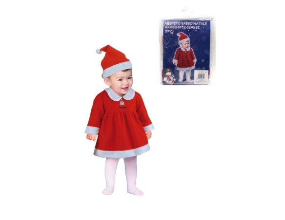 VESTITO BABBO NATALE 12/18MESI