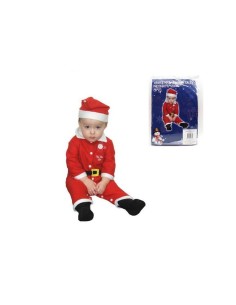 VESTITO BABBO NATALE NEONATO 69 CM