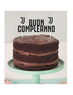 Decorazione per torta Buon Compleanno Ufficiale Juve...
