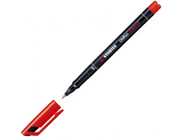 PENNARELLO  MARCATORE OHPEN INDELEBILE STABILO S UNIVERSALE ROSSO