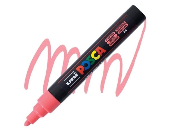 PENNARELLO UNI POSCA UNIPOSCA MM.2,5 PC5M LILLA 8 (COLORE ROSA CHIARO)