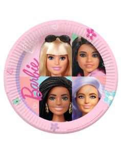 Piatto Piatti carta 23cm Barbie Sweet Life 8pz compleanno...