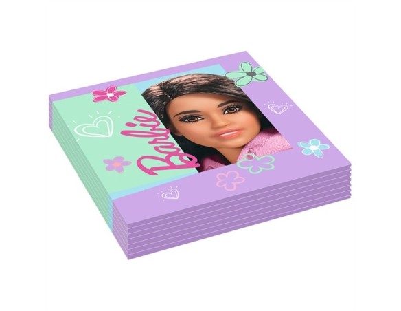 Tovaglioli 33x33 cm Barbie Sweet Life 16 pezzi compleanno bambina bimba