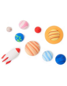 Legami - Solar System, Set di 9 Gomme, 0,8x3,5 cm, Gomme... 2